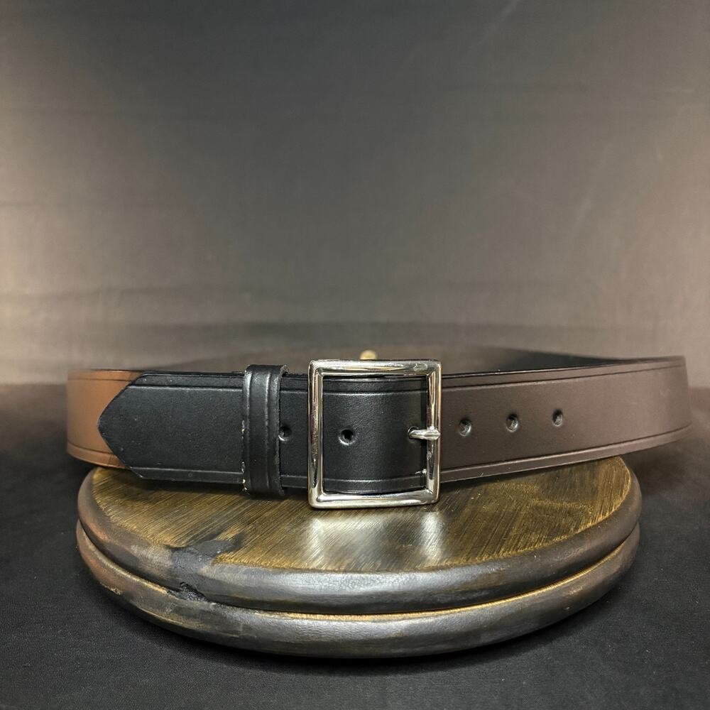 Premier US Postal approved Belt Size 48" Thick Garrison Plain Leather Chrome